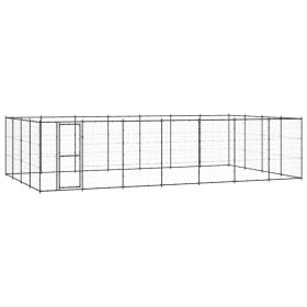 Outdoor Dog Kennel Steel 364.7 ftÂ²