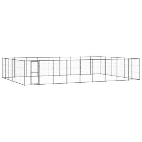 Outdoor Dog Kennel Steel 703.3 ftÂ²