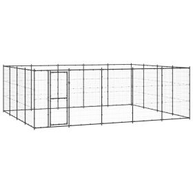 Outdoor Dog Kennel Steel 260.5 ftÂ²