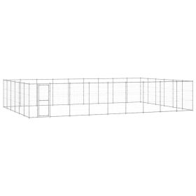 Outdoor Dog Kennel Galvanized Steel 703.3 ftÂ²