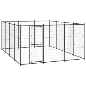 Outdoor Dog Kennel Steel 156.3 ftÂ²