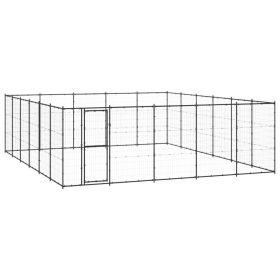 Outdoor Dog Kennel Steel 390.7 ftÂ²