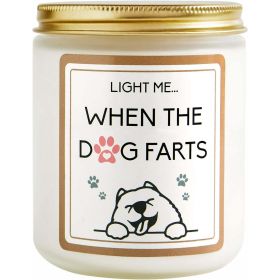 Gifts for Women - Funny Dog Pet-Friendly Lavender Scented Soy Wax Candle - Relaxing Aromatherapy Candle - Best Gift for Dog Lovers, Mom, Best Friends