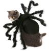 Pet Spider Costume Halloween Simulation Plush Spider Clothe with Adjustable Neck Paste Buckle for Dog Cats Pet