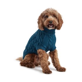 GF Pet Chalet Sweater (Color/Design: Dark Teal, size: 2XS)