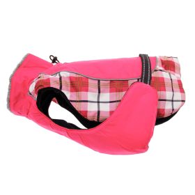 Alpine All Weather Dog Coat (Color/Design: Raspberry Plaid)