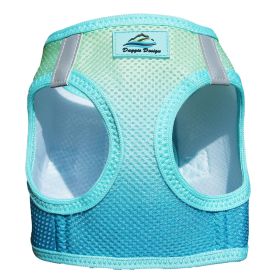 American River Choke Free Dog Harness Ombre Collection (Color/Design: Aruba Blue)