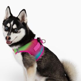 American River Choke Free Dog Harness Ombre Collection (Color/Design: Cotton Candy)