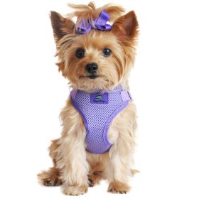 Wrap and Snap Choke Free Dog Harness (Color/Design: Paisley Purple)