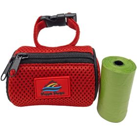 American River Poop Bag Holder (Color/Design: Red)