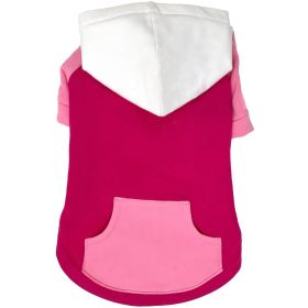 Color-Block Hoodie (Color/Design: Pink on Pink)