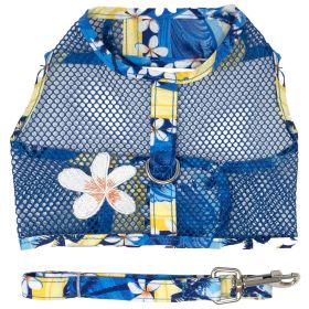 Cool Mesh Dog Harness Under the Sea Collection (Color/Design: Catching Waves)