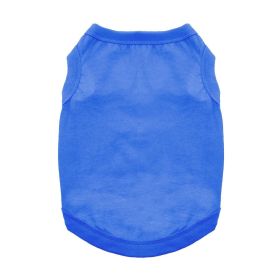 100% Cotton Dog Tank (Color/Design: Nautical Blue)