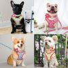 Custom Printed Dog Collar Leash Set Personalized Pet Dog Collar