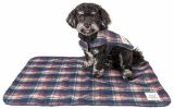 Touchdog 2-In-1 Tartan Plaided Dog Jacket With Matching Reversible Dog Mat