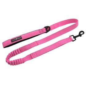 Soft Pull Traffic Dog Leash (Color/Design: Pink)