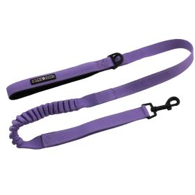 Soft Pull Traffic Dog Leash (Color/Design: Paisley Purple)